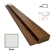 Фінішна планка МДФ 1238 " Білий SM2"